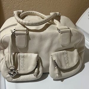 Like New Brighton Cream Leather Handbag